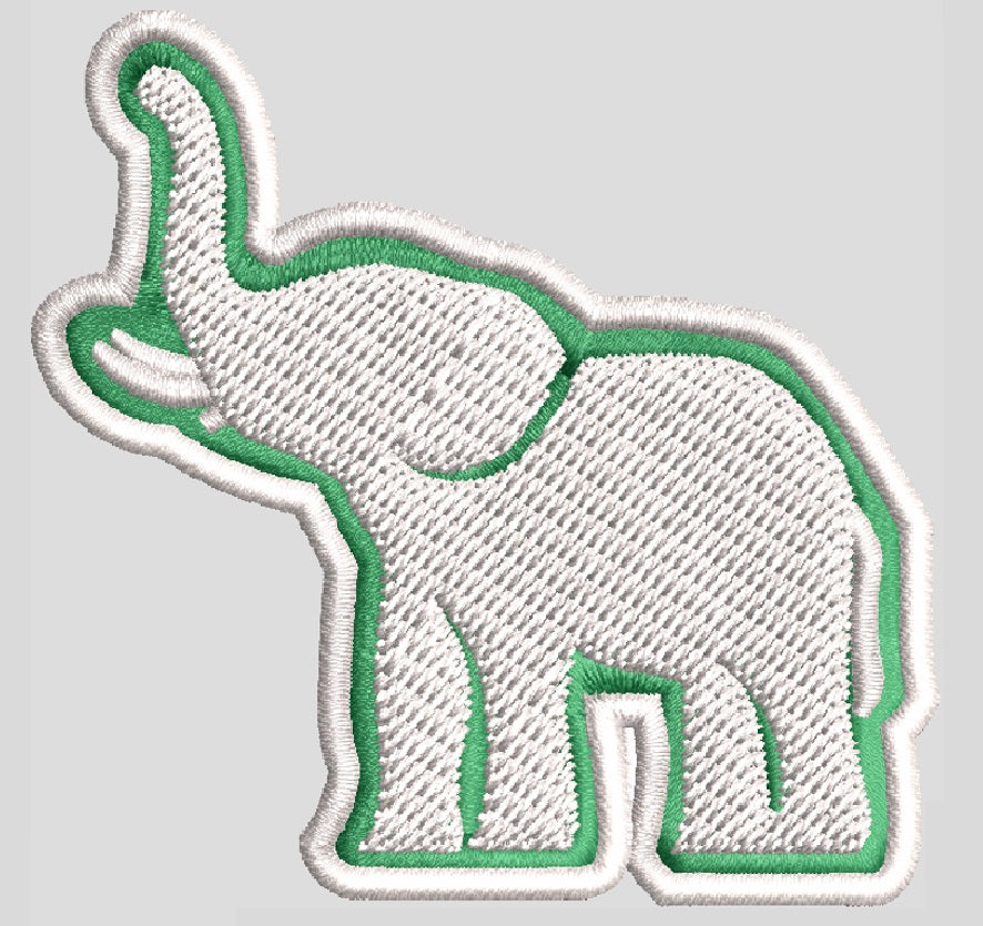 Green Unstructured Garment Washed Twill Cap - White Elephant
