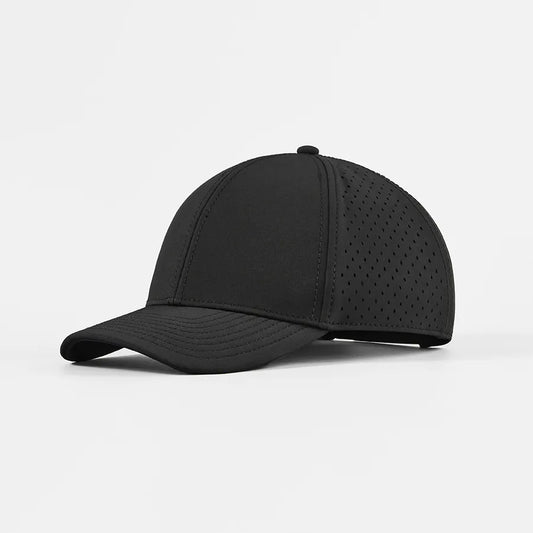 Black Water Resistant Performance Cap - White Elephant