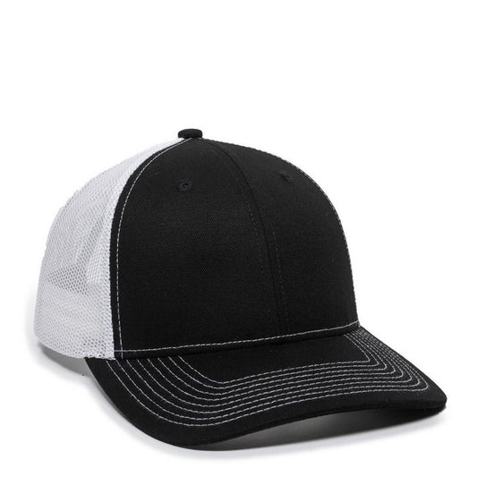 Black/White Trucker Cap - White Elephant