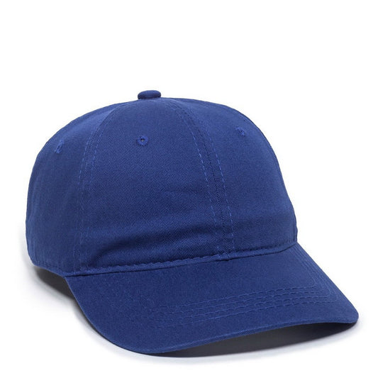 Royal Blue Unstructured Garment Washed Twill Cap