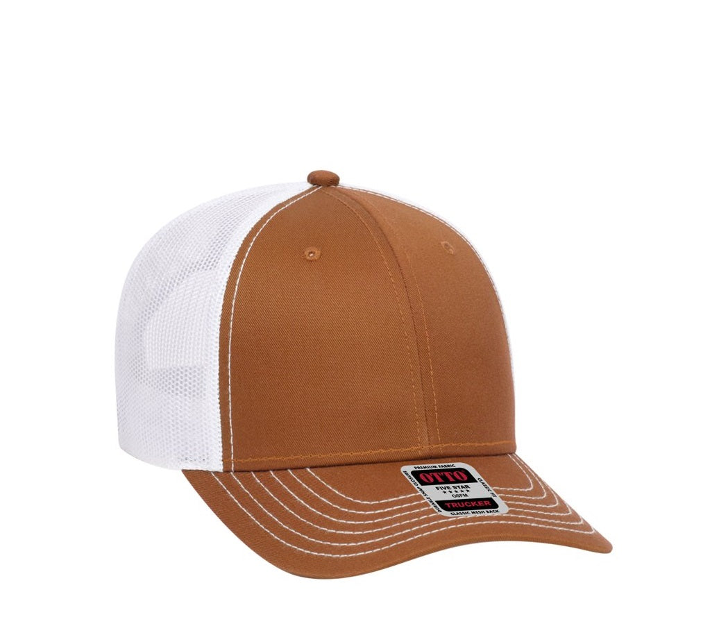 Texas Orange/White Trucker Cap