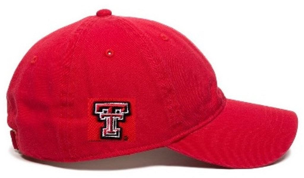 Texas Tech Red Unstructured Garment Washed Twill Cap