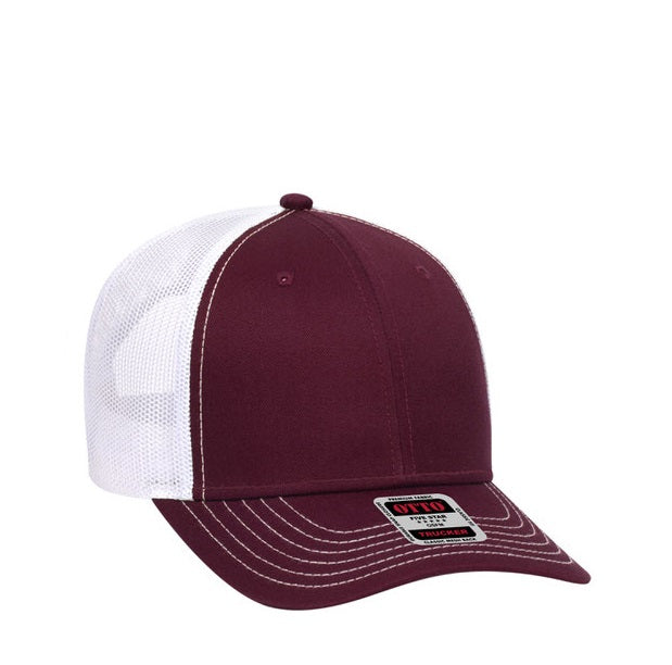 Maroon/White Trucker Cap